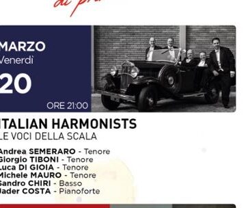 20 Marzo-Teatro Mangiatordi Altamura-ITALIAN HARMONISTS – Le Voci della Scala